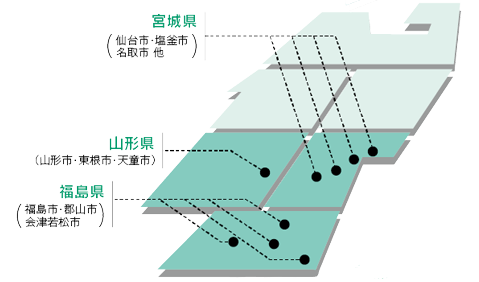 勤務地一覧
